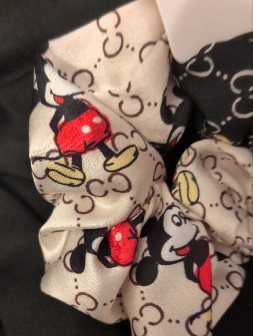 mickey mouse Fashion soft scrunchies
